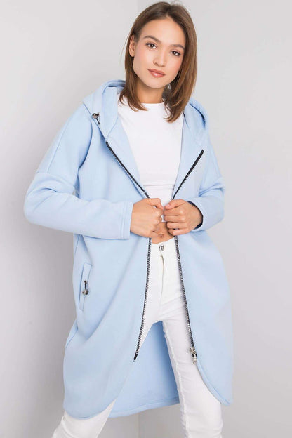   Bluza Damska Model RV-BL-4858-1.99P Light Blue - Rue Paris 