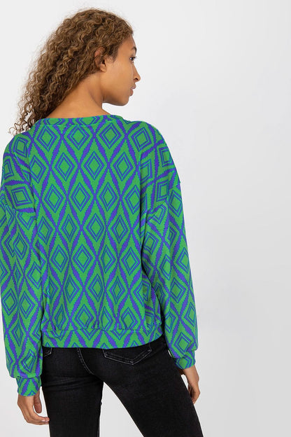   Bluza Damska Model RV-BL-8188.50 Green - Rue Paris 