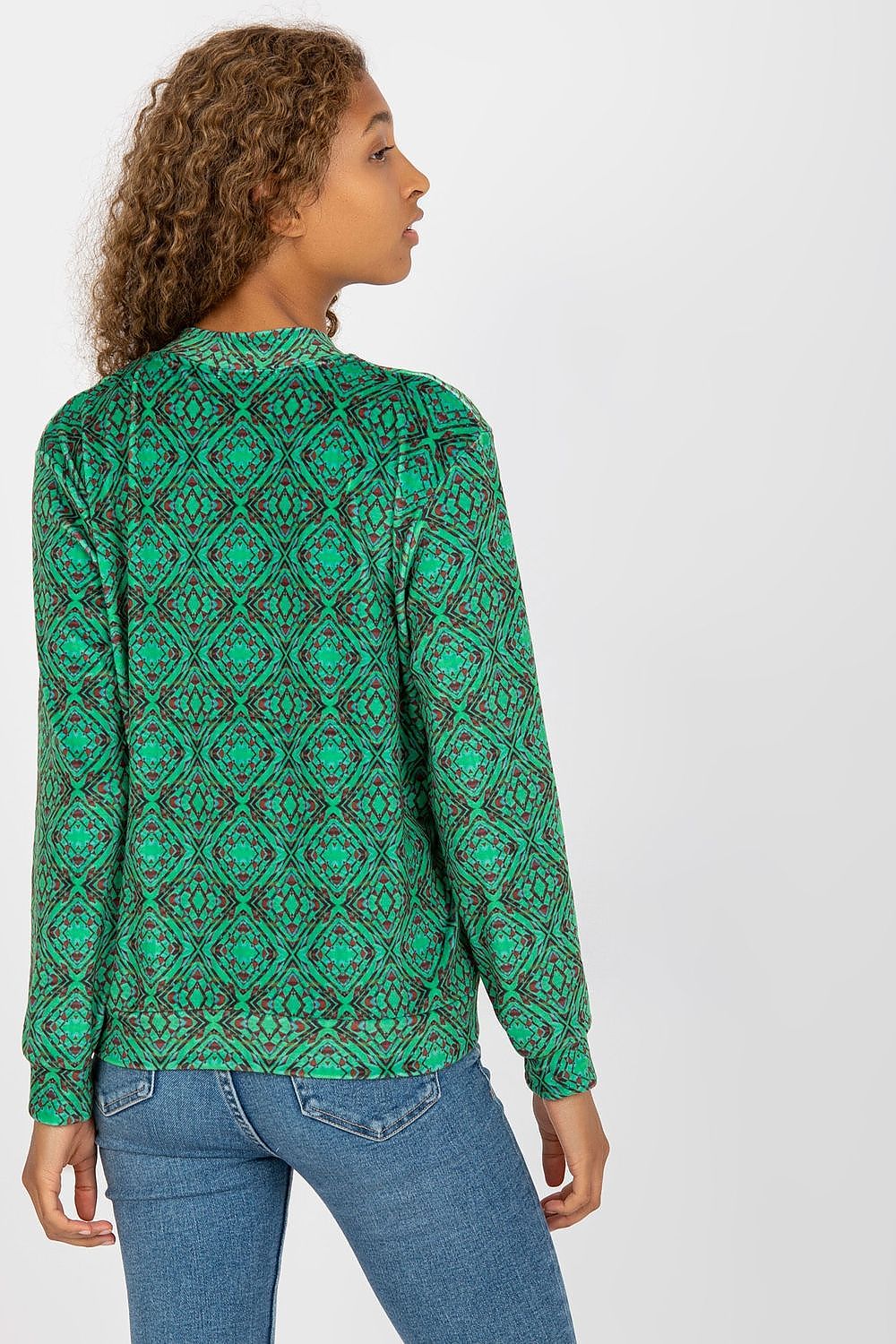   Bluza Damska Model RV-BL-8185.86 Green - Rue Paris 