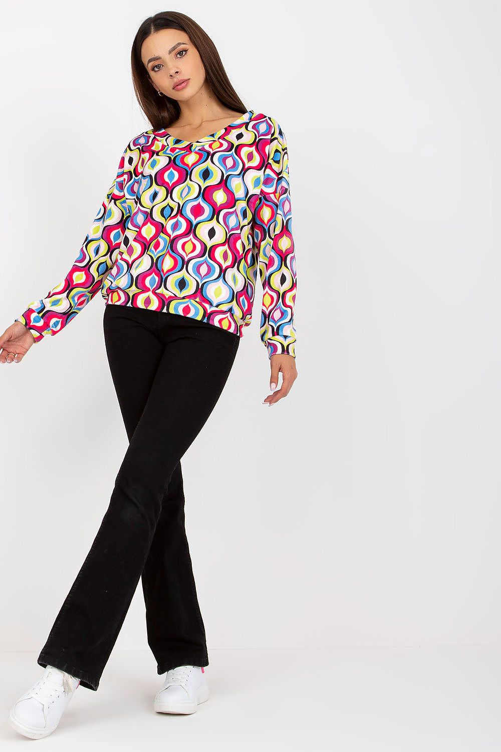   Bluza Damska Model RV-BL-8186.14X Pink - Rue Paris 