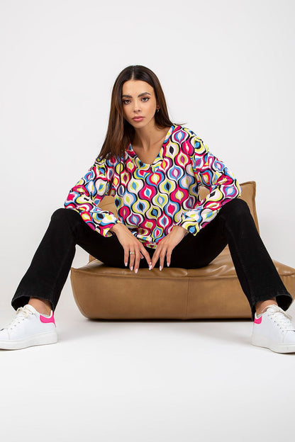   Bluza Damska Model RV-BL-8186.14X Pink - Rue Paris 