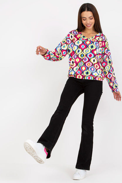   Bluza Damska Model RV-BL-8186.14X Pink - Rue Paris 