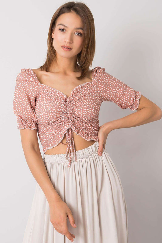  Bluzka Model RO-BZ-2516-6.79P Dark Pink - Rue Paris 