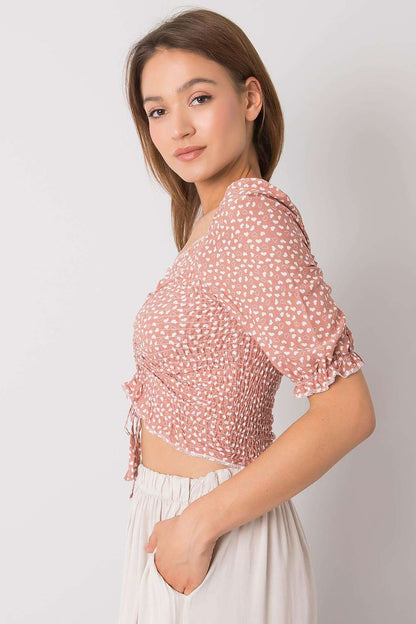   Bluzka Model RO-BZ-2516-6.79P Dark Pink - Rue Paris 