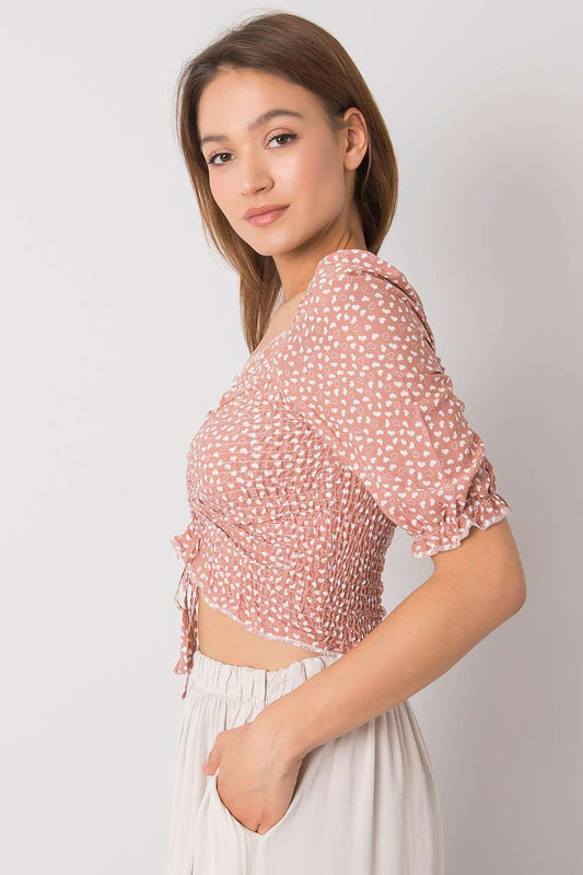   Bluzka Model RO-BZ-2516-6.79P Dark Pink - Rue Paris 