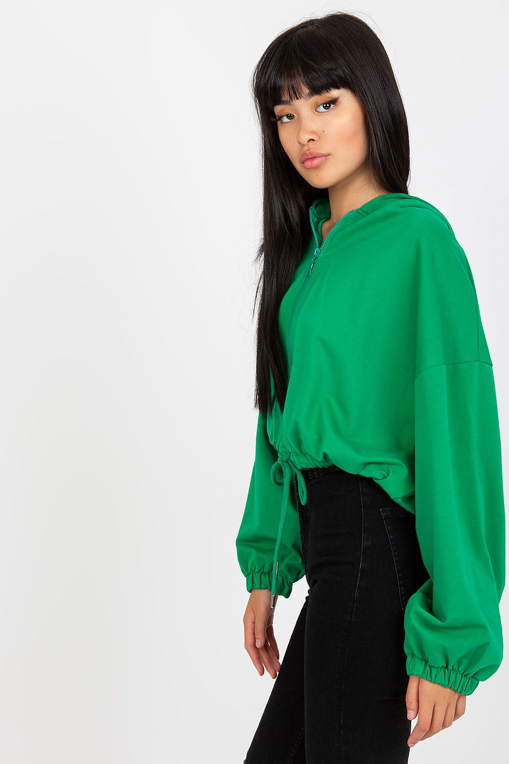   Bluza Damska Model RV-BL-8081.36P Green - Rue Paris 