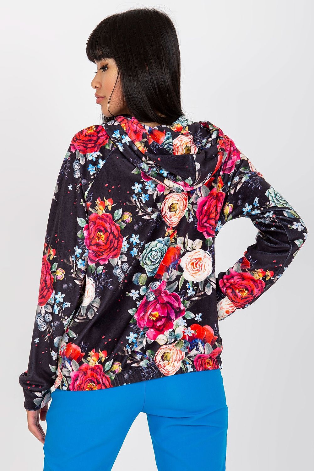   Bluza Damska Model RV-BL-8143.83P Black/Red - Rue Paris 