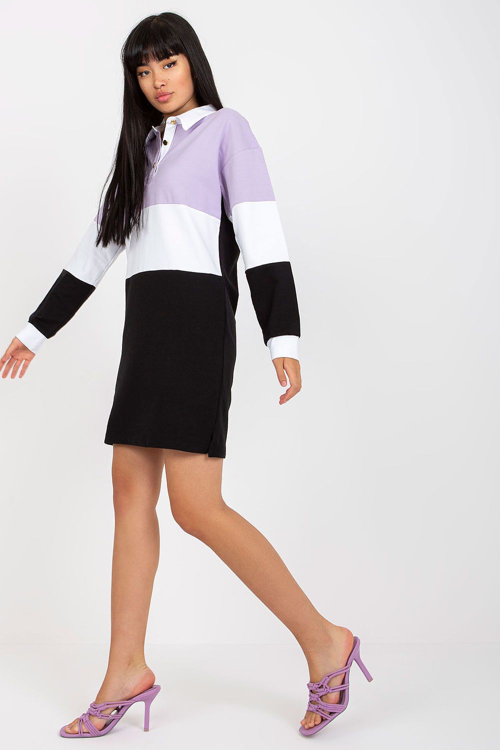  Sukienka Model RV-SK-8072.20P Violet - Rue Paris 