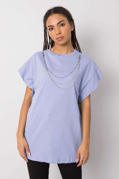   Bluzka Model 157-TS-4170.81 Light Blue - Rue Paris 
