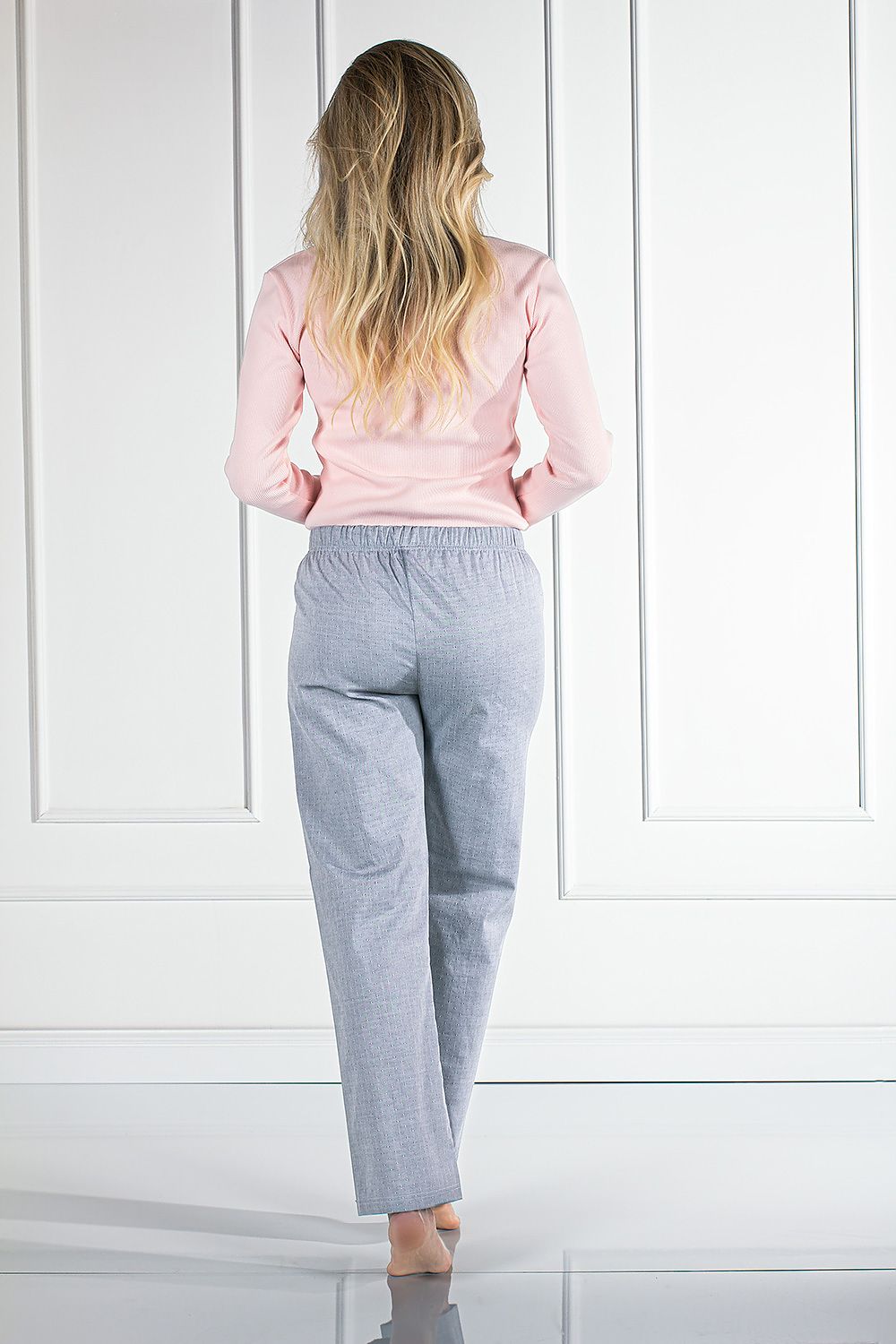  Piżama Damska Model Linda 179489 Pink/Grey - Momenti Per Me 