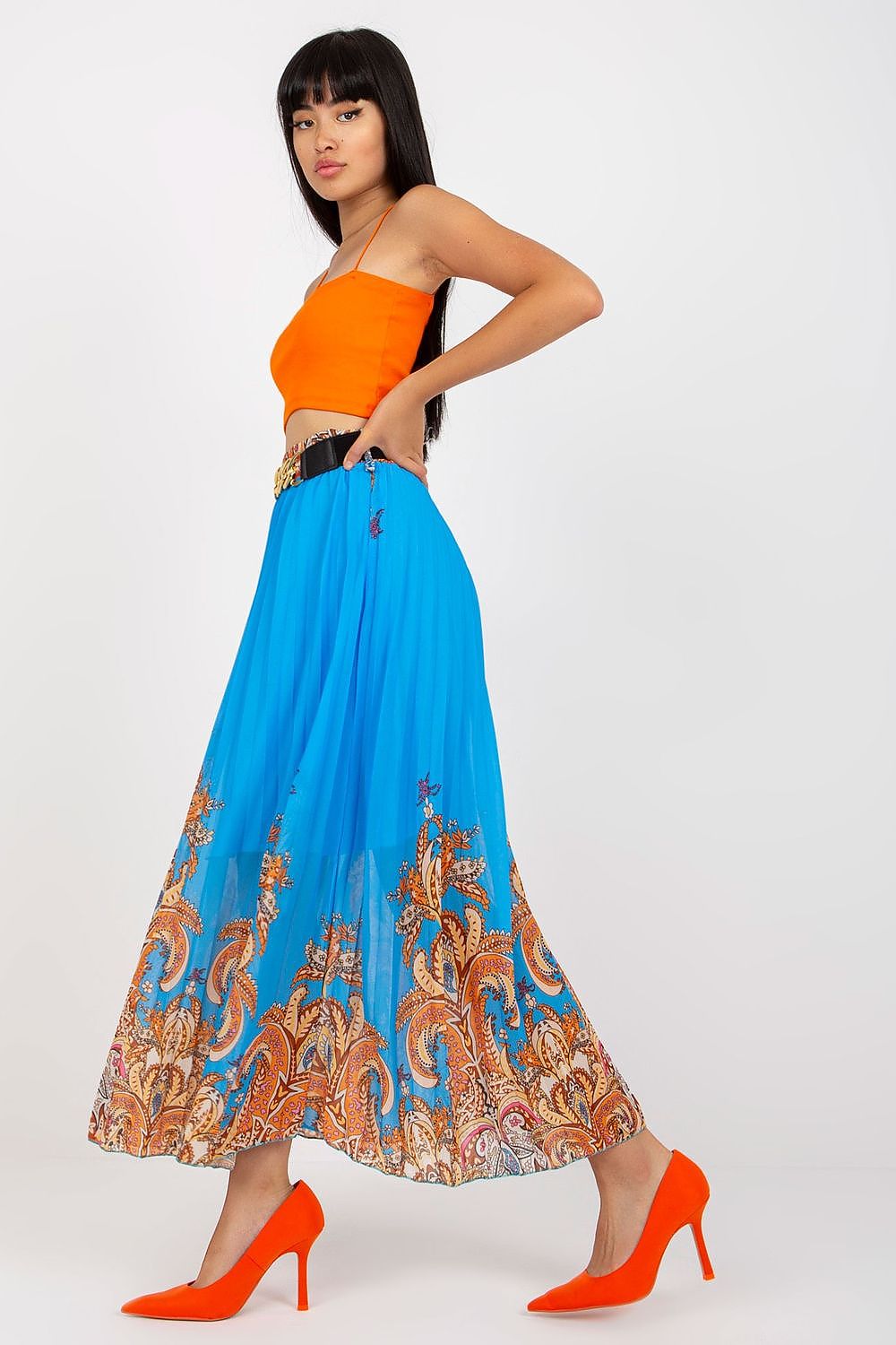  Spódnica Model DHJ-SD-10620B.43 Blue - Italy Moda 
