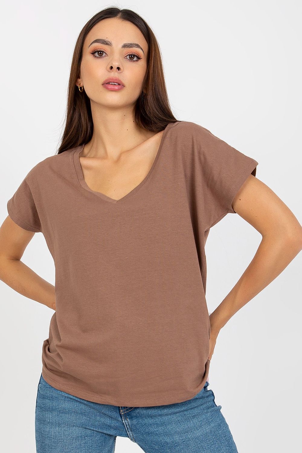   T-shirt Damski Model B-014.59 Brown - BFG 