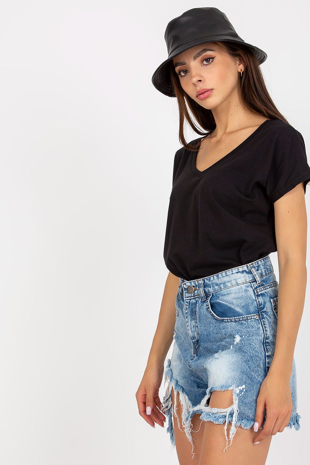   T-shirt Damski Model B-014.34 Black - BFG 
