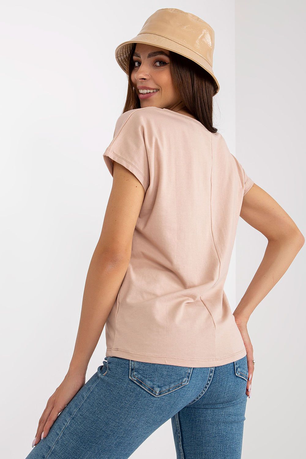   T-shirt Damski Model B-014.43 Beige - BFG 