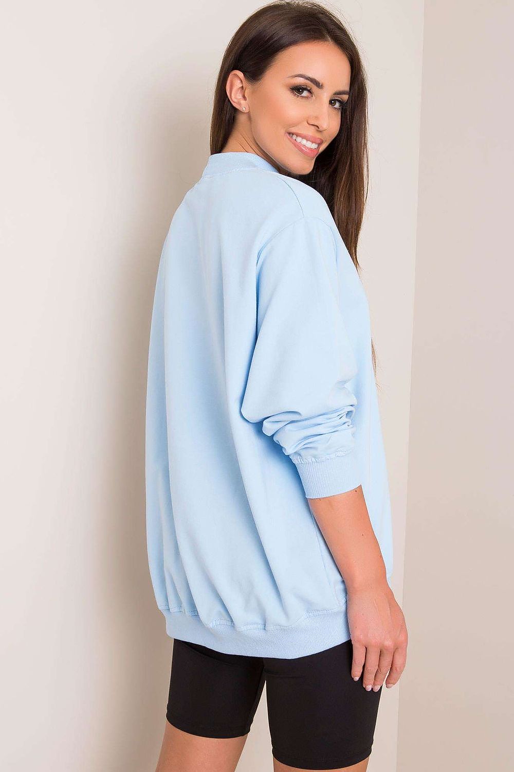   Bluza Damska Model RV-BL-5185.84P Light Blue - BFG 