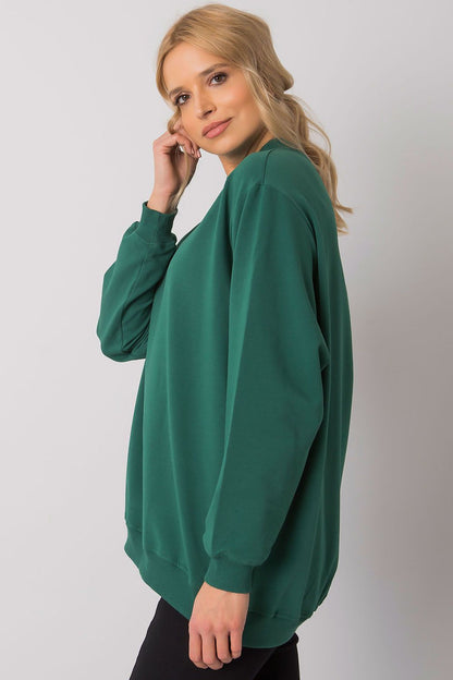   Bluza Damska Model RV-BL-5185.90P Dark Green - BFG 