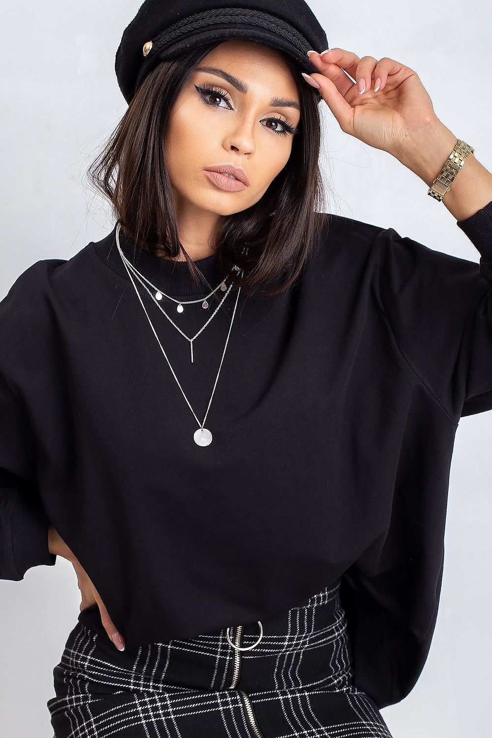   Bluza Damska Model RV-BL-5185.82P Black - BFG 