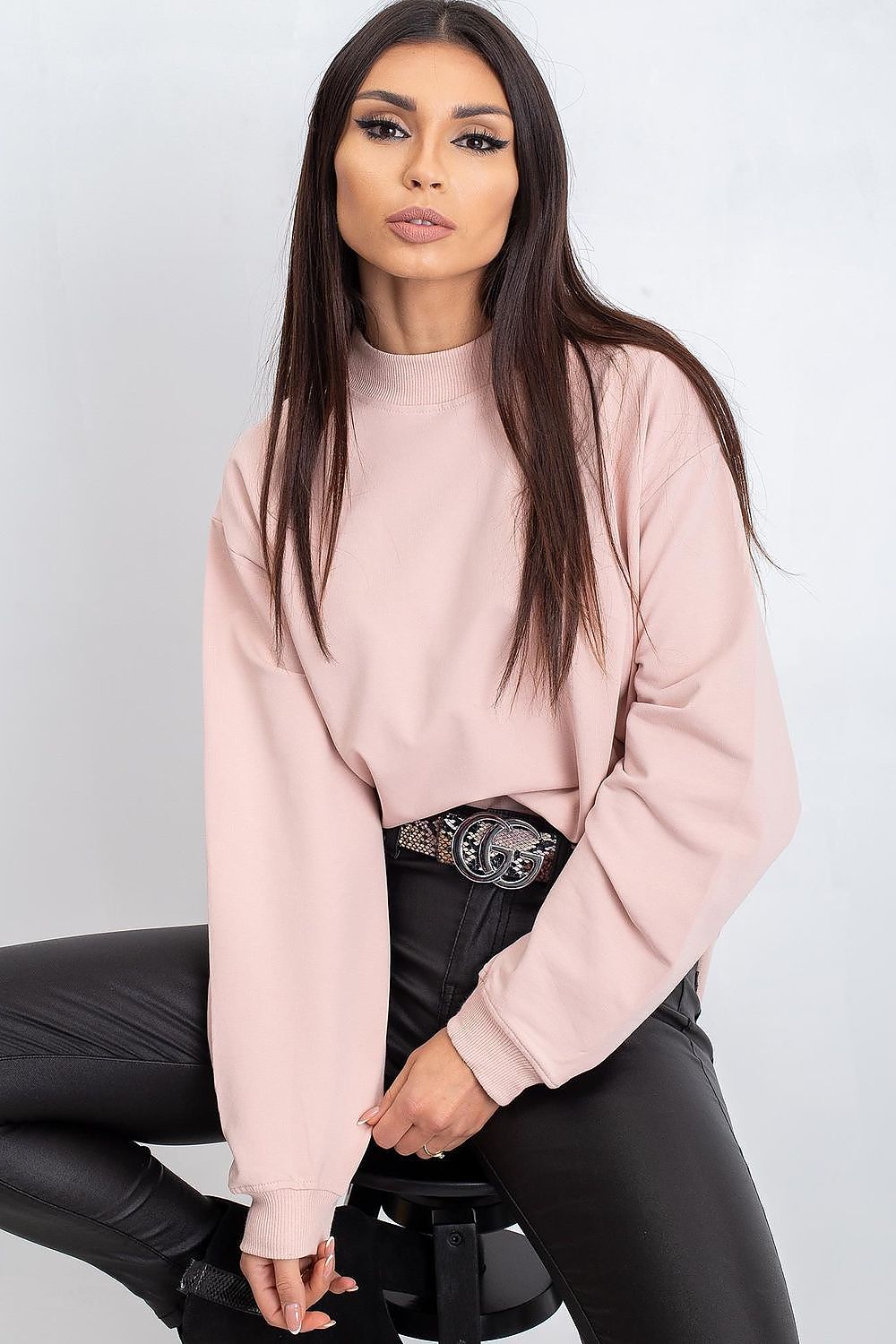   Bluza Damska Model RV-BL-5185.93P Light Pink - BFG 