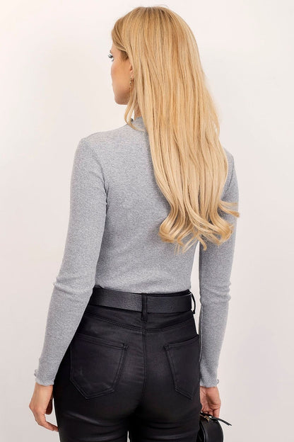  Bluzka Model RV-BZ-5209.04X Grey - Rue Paris 