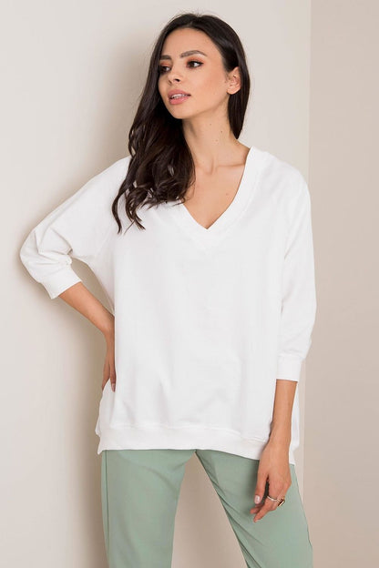   Bluza Damska Model RV-BL-5676.09 White - Rue Paris 