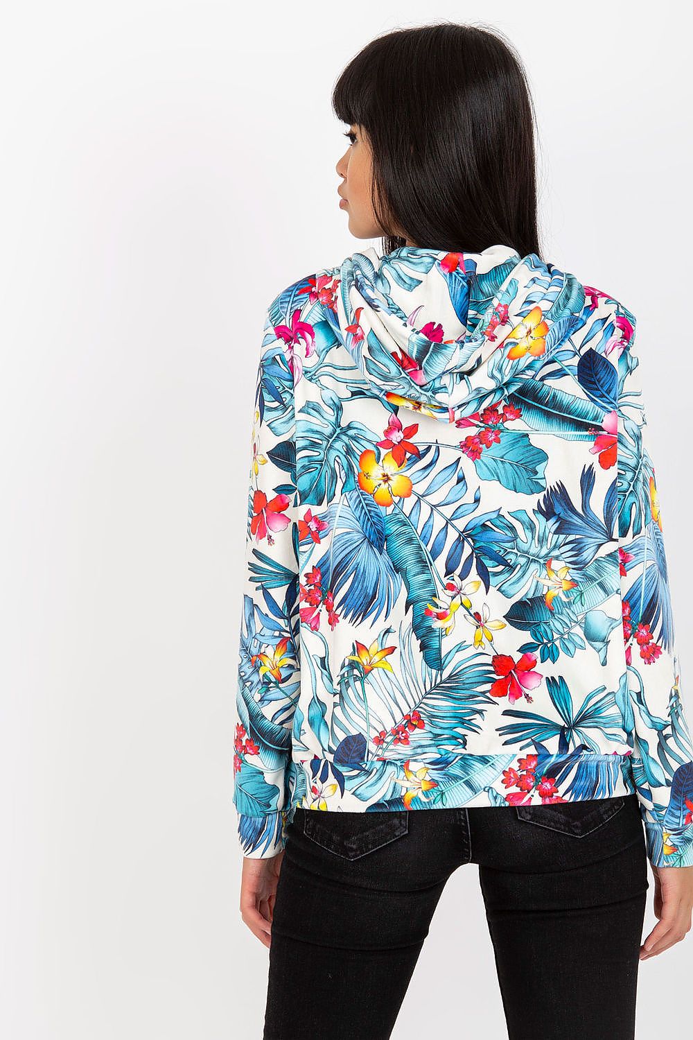   Bluza Damska Model RV-BL-8120.69P White/Blue - Rue Paris 