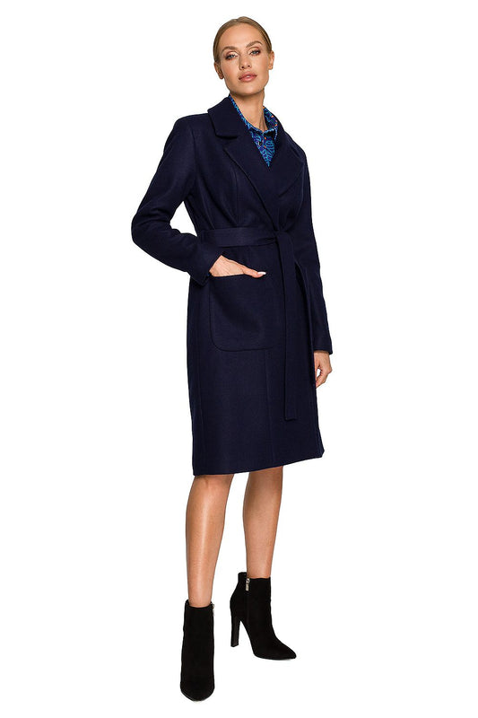   Płaszcz Model MOE708 Navy - Moe 