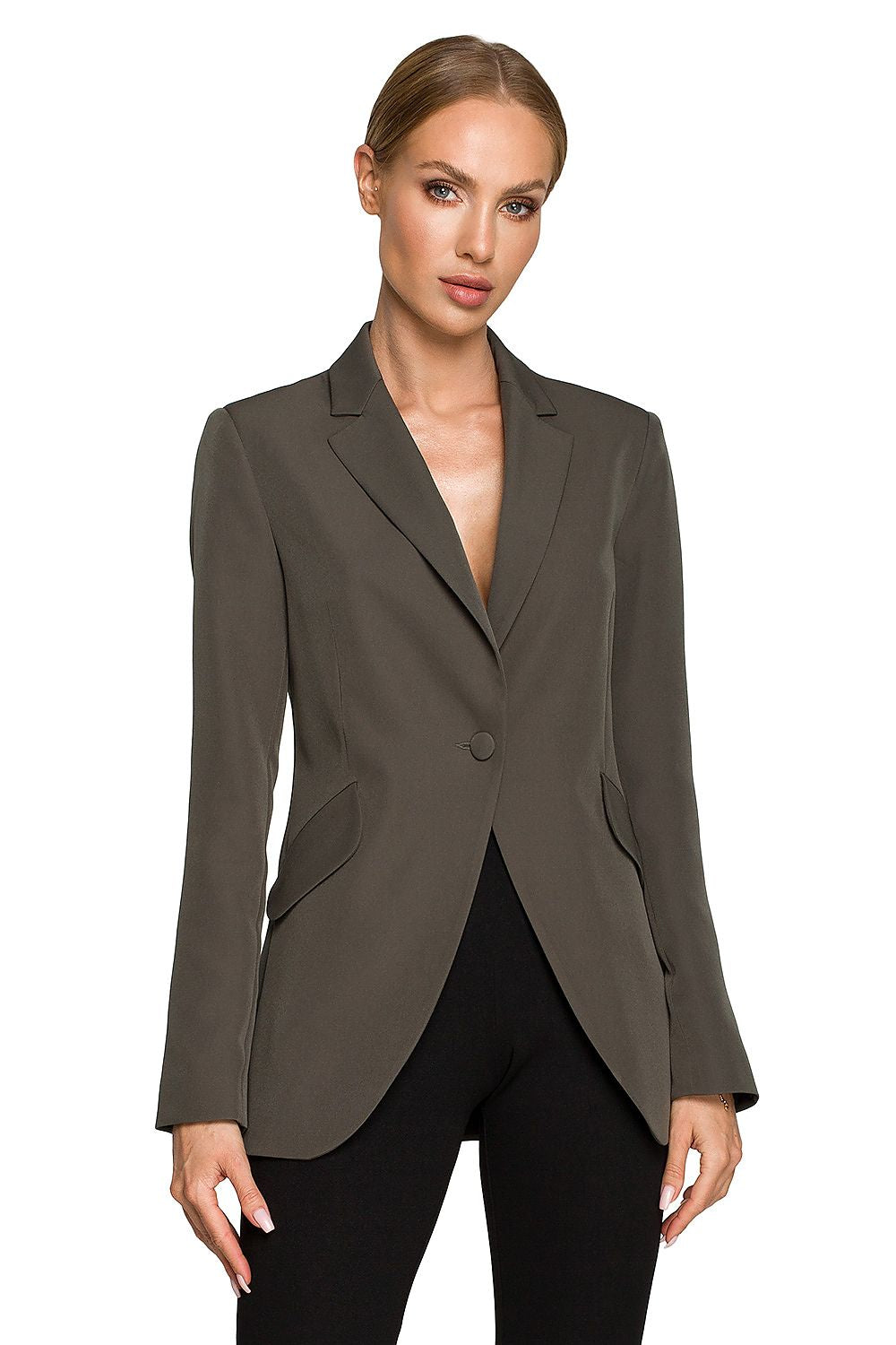   Żakiet Model MOE701 Khaki - Moe 