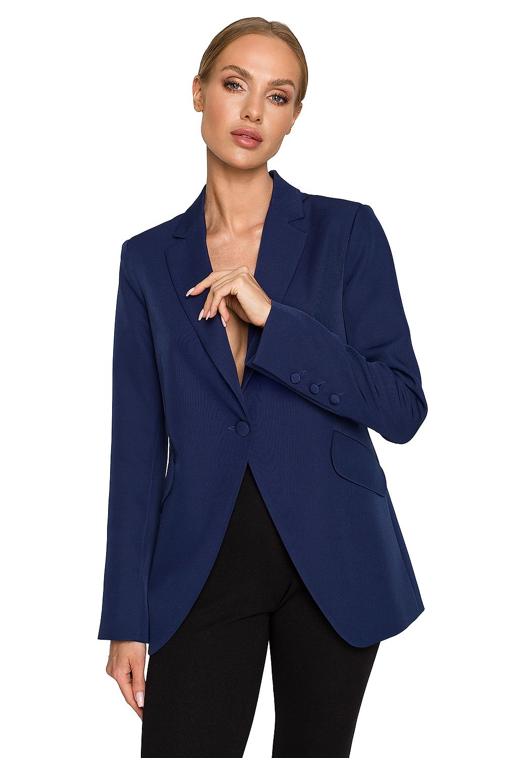   Żakiet Model MOE701 Navy - Moe 