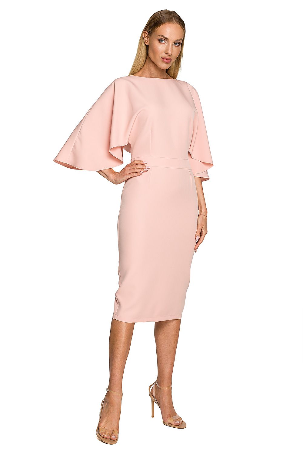   Sukienka Model MOE700 Powder Pink - Moe 
