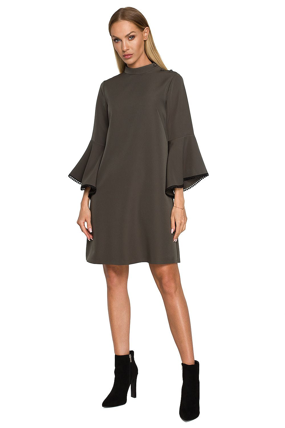  Sukienka Model MOE698 Khaki - Moe 