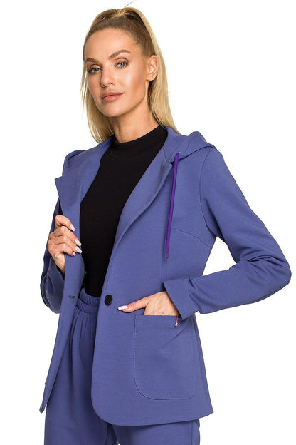   Żakiet Model MOE691 Indygo - Moe 