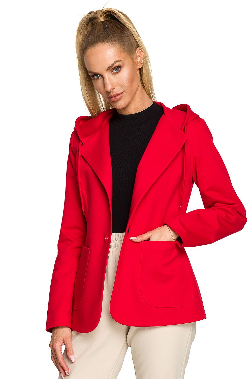   Żakiet Model MOE691 Red - Moe 