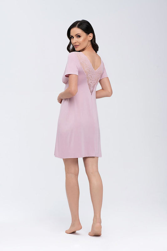  Koszulka nocna Koszula Nocna Model Simone Pink - Babella 