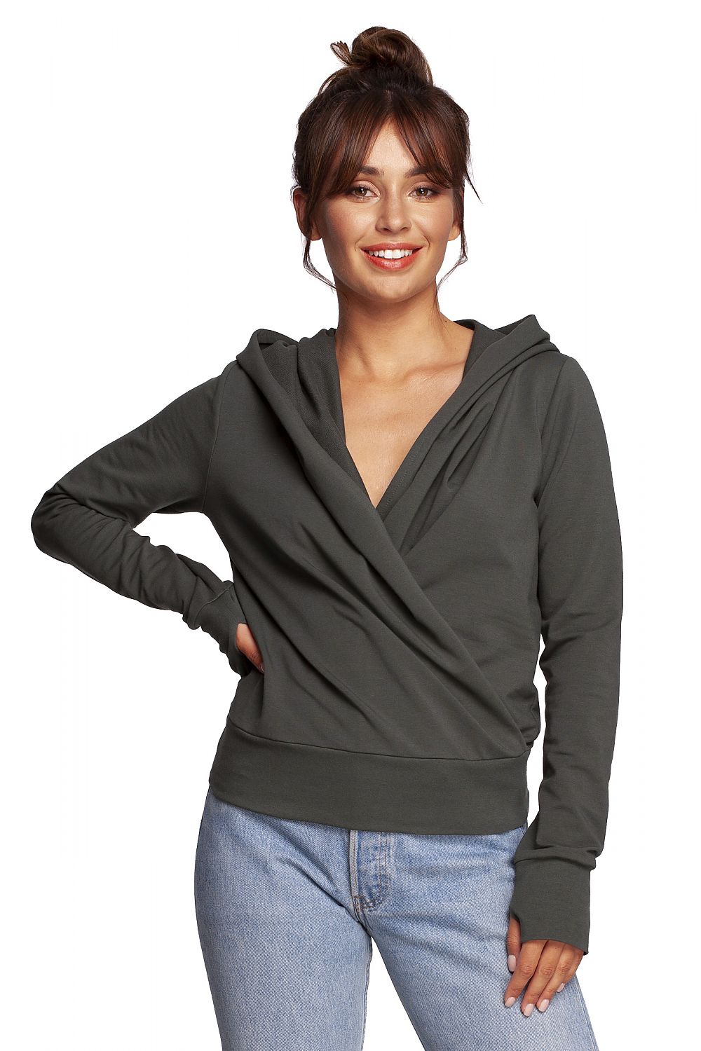   Bluza Damska Model B246 Militare Green - BeWear 