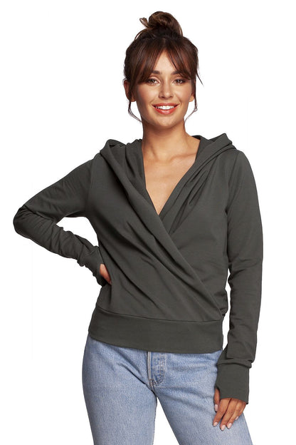   Bluza Damska Model B246 Militare Green - BeWear 