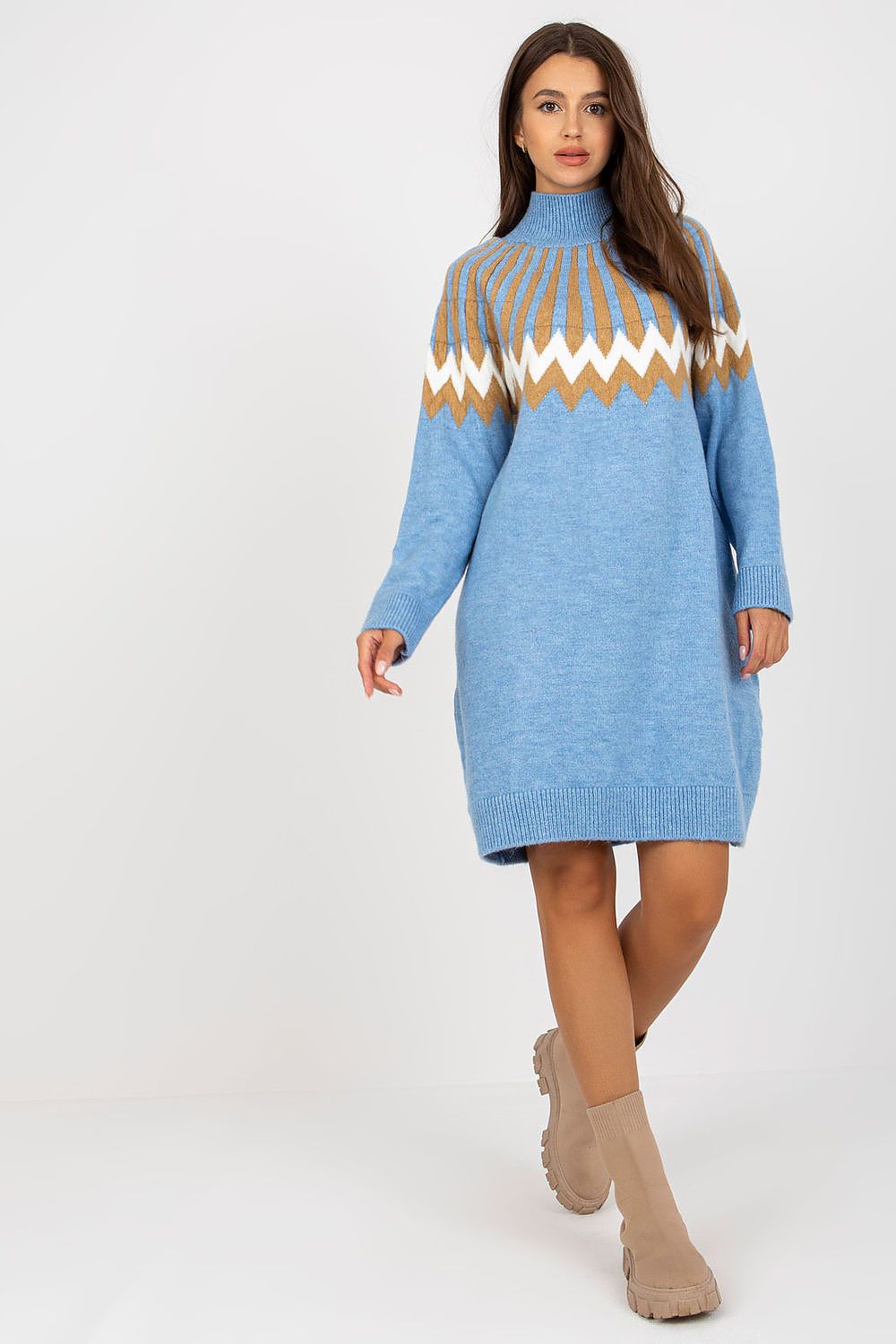  Sukienka Model LC-SK-0098.37X Blue - Rue Paris 