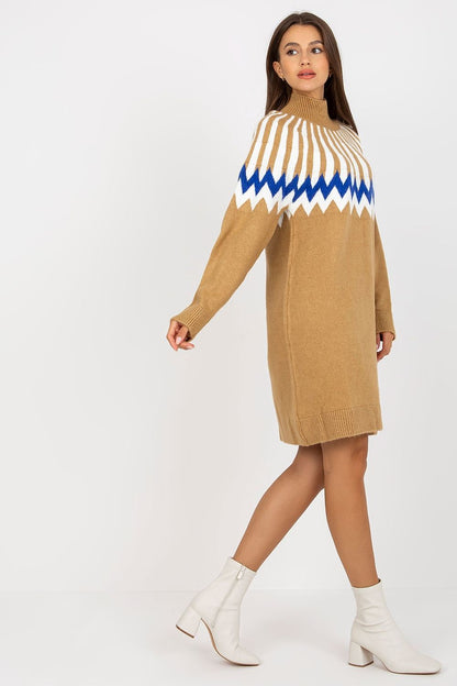  Sukienka Model LC-SK-0098.37X Camel - Rue Paris 