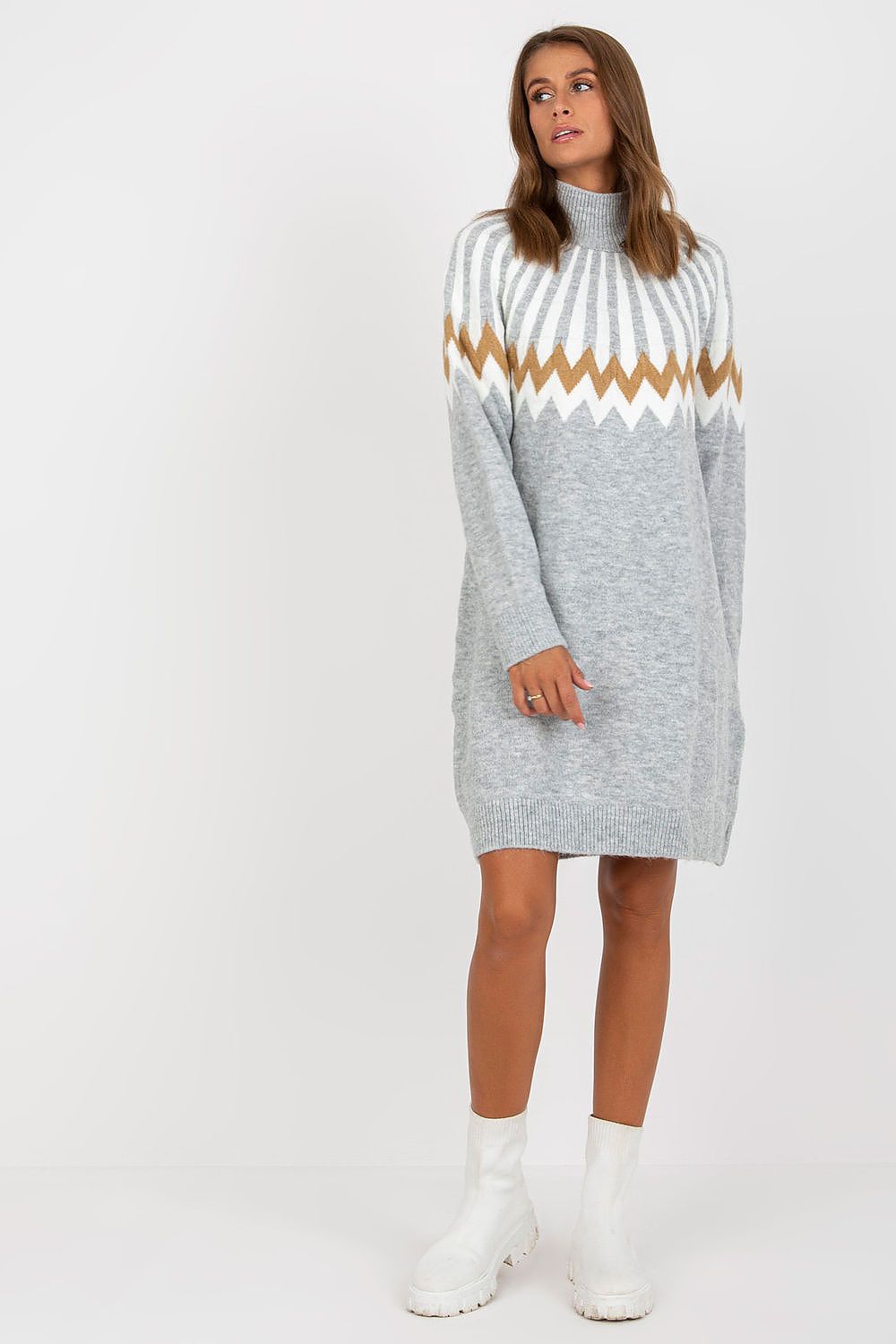  Sukienka Model LC-SK-0098.37X Grey - Rue Paris 