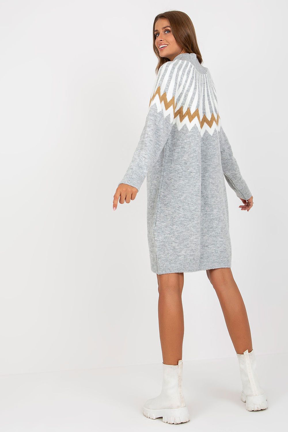  Sukienka Model LC-SK-0098.37X Grey - Rue Paris 