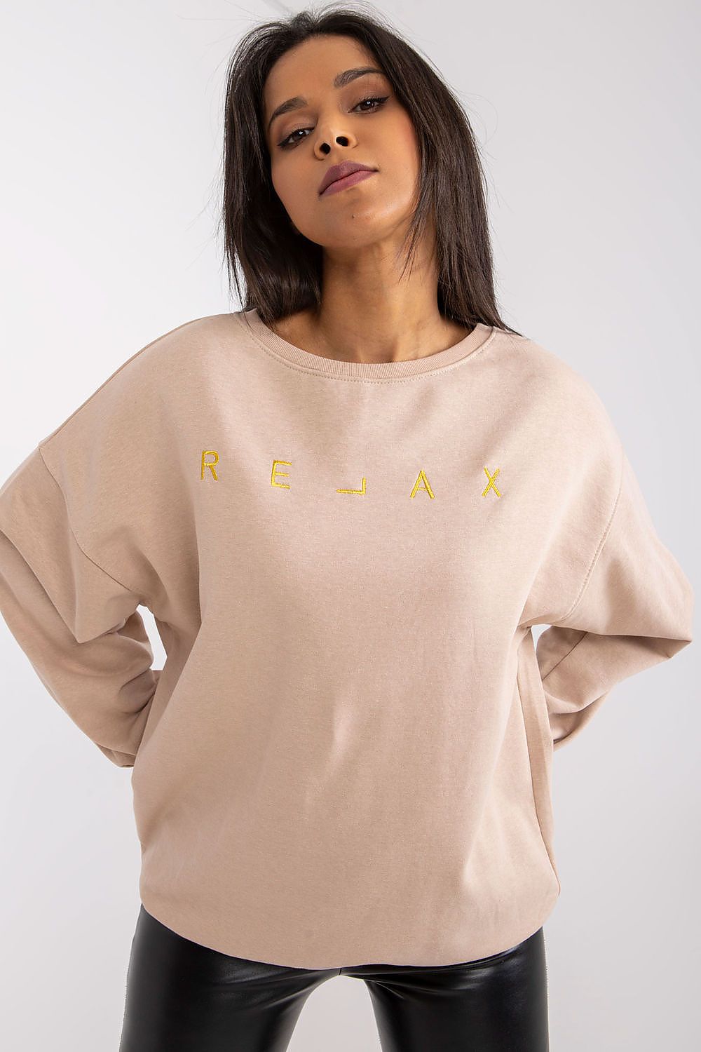   Bluza Damska Model EM-BL-U536/2.00 Beige - Ex Moda 