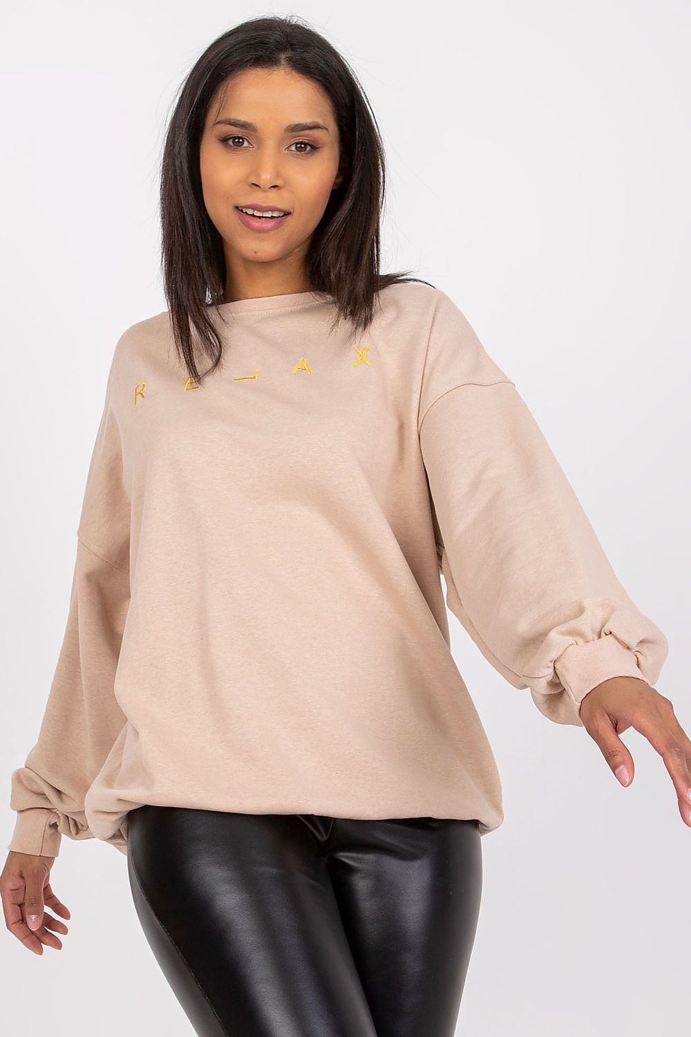   Bluza Damska Model EM-BL-U536/2.00 Beige - Ex Moda 