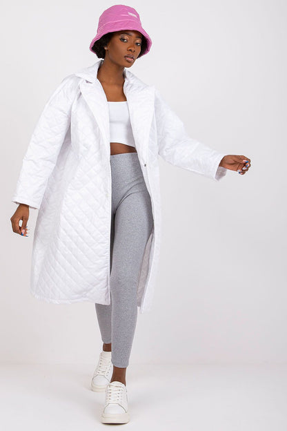   Płaszcz Damski Model EM-PL-655.91 White - Ex Moda 