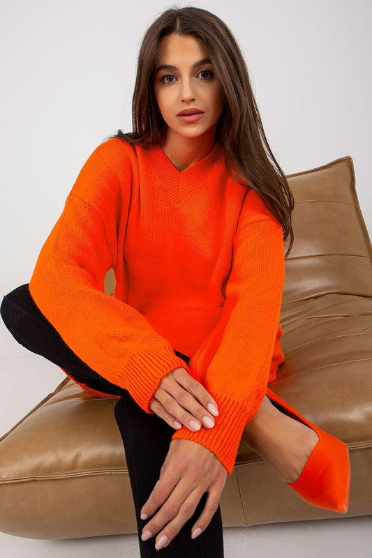 Sukienka Model LC-SW-0341.38P Orange - Rue Paris 