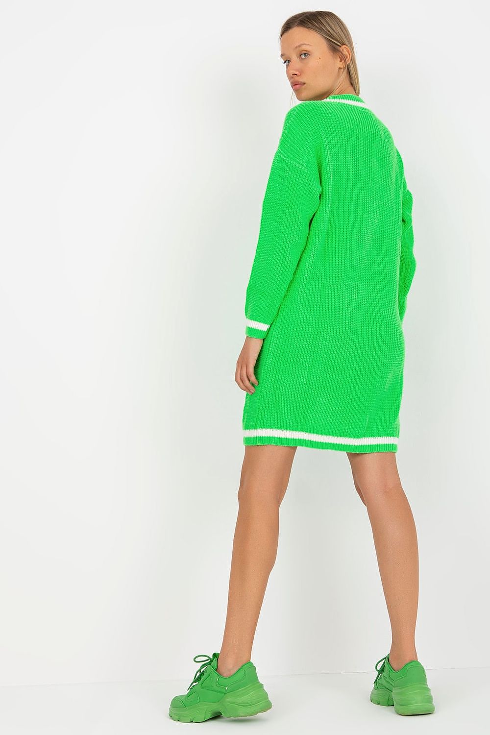  Sukienka Model LC-SW-8023.55P Fluo Green - Rue Paris 