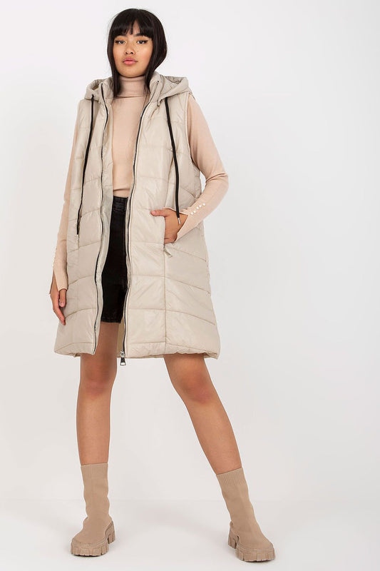   Kamizelka Model TW-KZ-BI-82019.09 Light Beige - Och Bella 