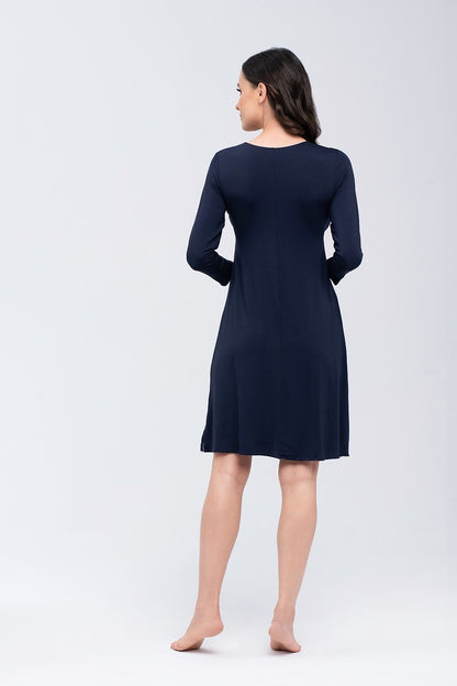  Koszulka nocna Koszula Nocna Model Thelma Navy - Babella 