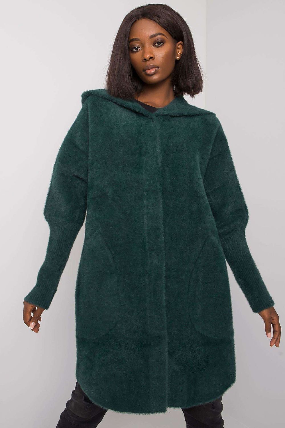  Płaszcz Damski Model MBM-PL-1518.95P Dark Green - MBM 