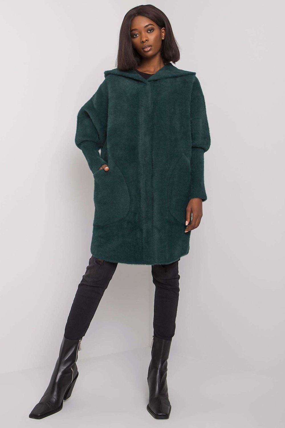   Płaszcz Damski Model MBM-PL-1518.95P Dark Green - MBM 