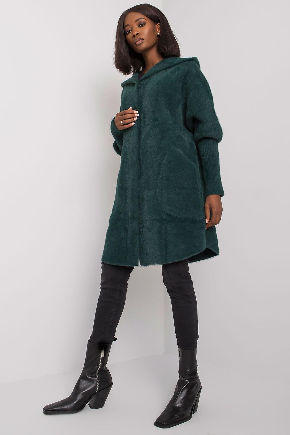   Płaszcz Damski Model MBM-PL-1518.95P Dark Green - MBM 