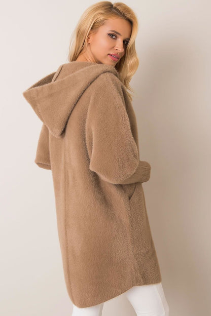   Płaszcz Damski Model MBM-PL-1518.95P Dark Beige - MBM 